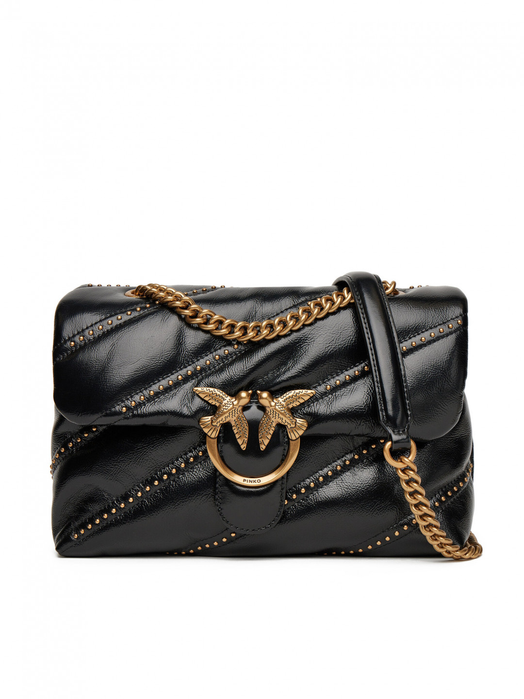 PINKO Kabelka Love Puff Classic Cl PE 25 PLTT 100038 A26T Černá